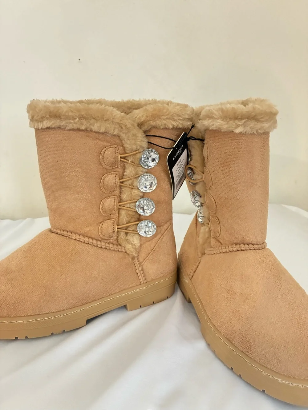 Bebe Girls Tan Winter Boots